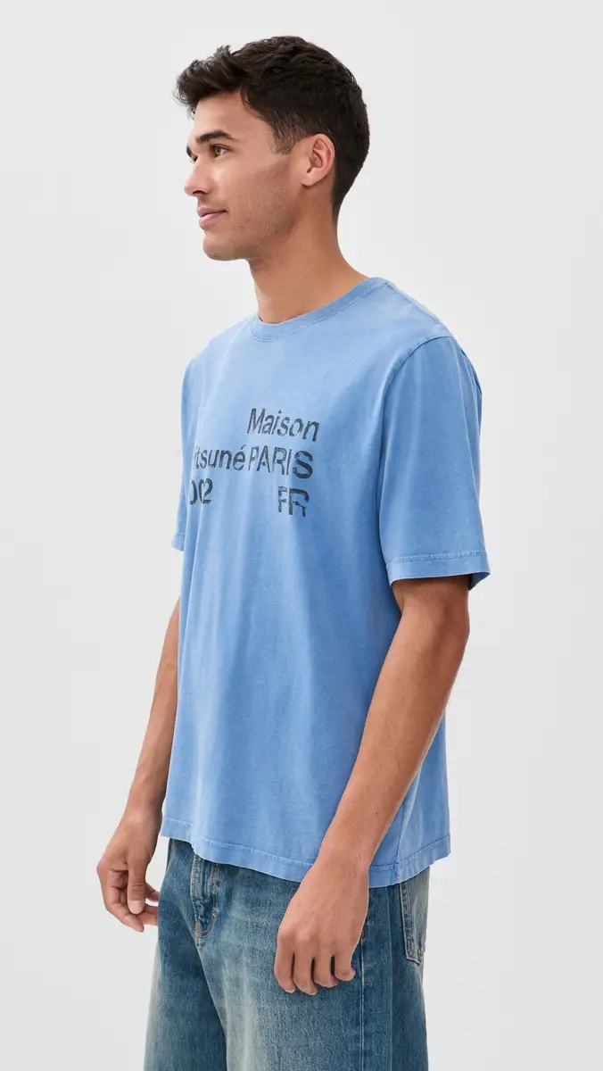 Maison Kitsuné 2002 Faded Comfort Tee Lapis Blue Faded | Thumbnail 5 Maison Kitsuné 2002 Faded Comfort Tee Lapis Blue Faded | Thumbnail 5