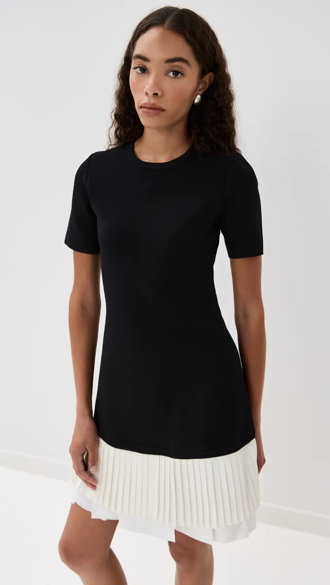 SIMKHAI Lorin Mini Dress Black multi | Thumbnail 2