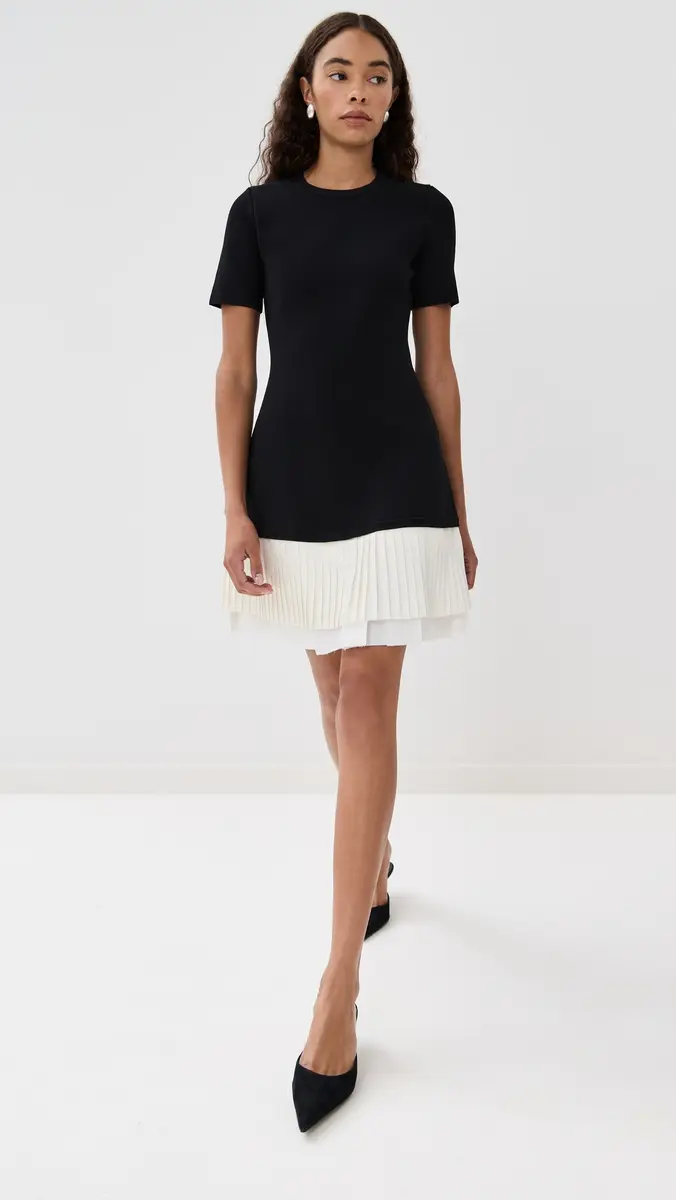SIMKHAI Lorin Mini Dress Black multi | Thumbnail 5