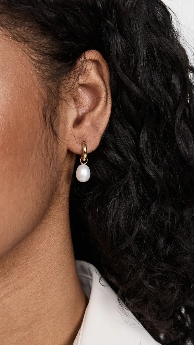 Shashi 14k Jasmin Huggies | Thumbnail 3