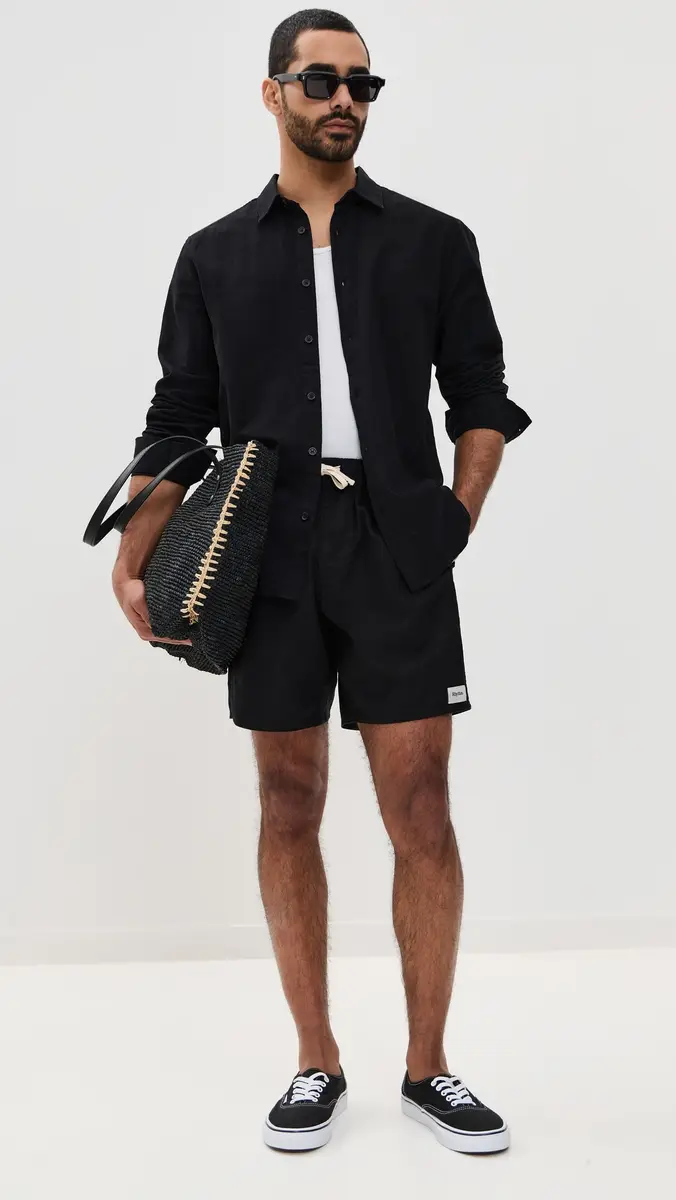 Rhythm Classic Linen Jam Shorts 7 | Thumbnail 5 Rhythm Classic Linen Jam Shorts 7 | Thumbnail 5
