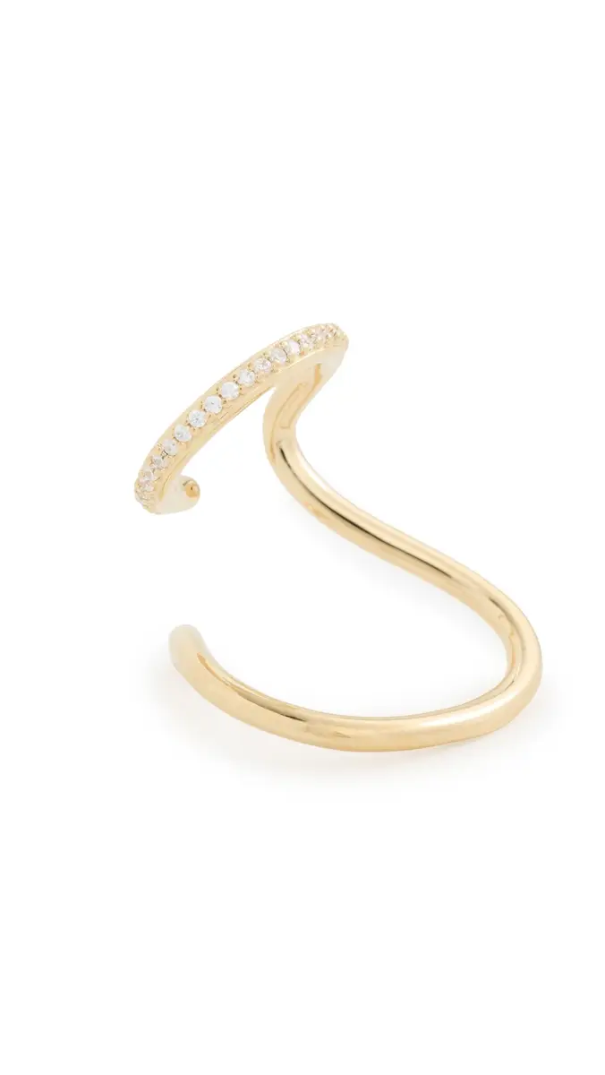 Otiumberg Pave Sonder Ear Cuff Gold One Size | Thumbnail 5 Otiumberg Pave Sonder Ear Cuff Gold One Size | Thumbnail 5