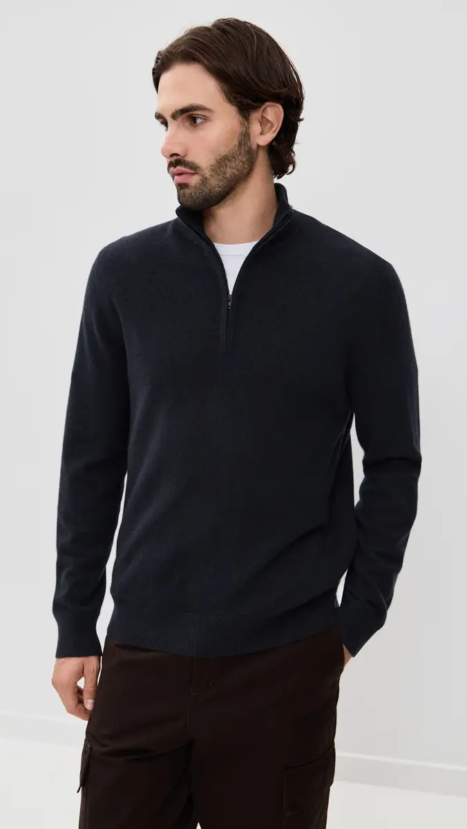 Vince Cashmere Quarter Zip Sweater | Thumbnail 2 Vince Cashmere Quarter Zip Sweater | Thumbnail 2