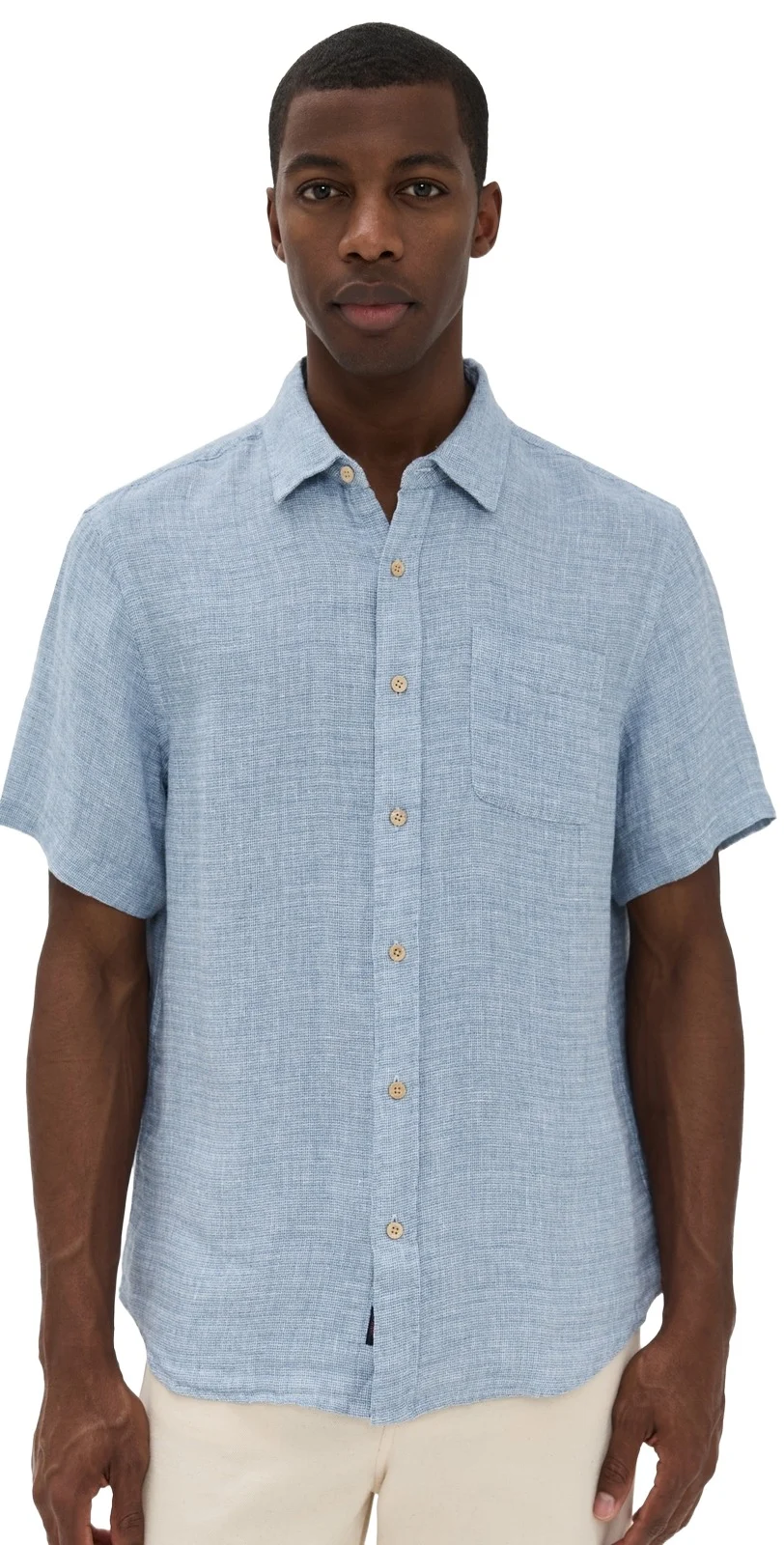 Palma Basket Weave Linen Shirt Palma Basket Weave Linen Shirt