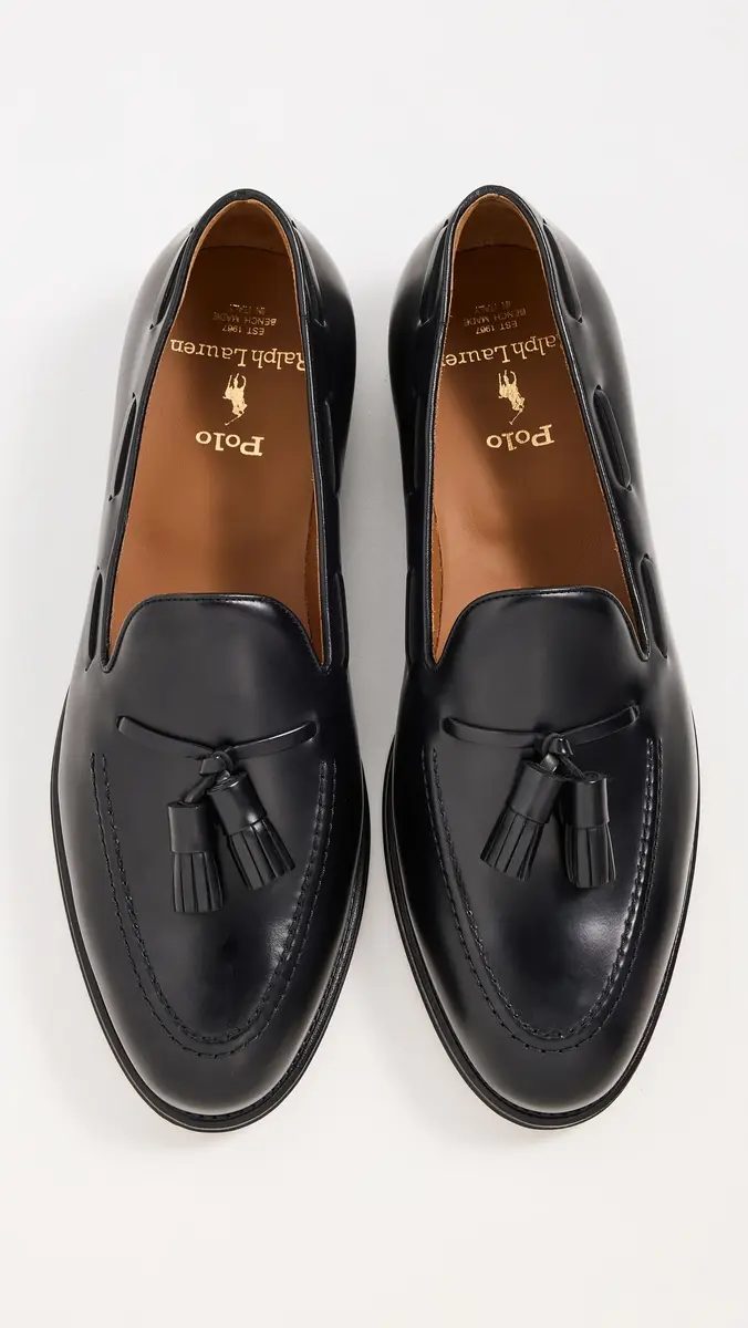 Polo Ralph Lauren Maestra Leather Tassle Loafers Black | Thumbnail 4 Polo Ralph Lauren Maestra Leather Tassle Loafers Black | Thumbnail 4