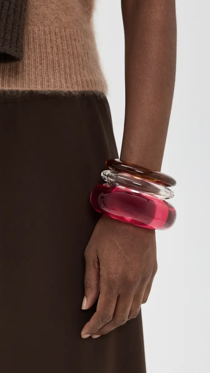 Lizzie Fortunato Ridge Cuff In Clear Clear | Thumbnail 3