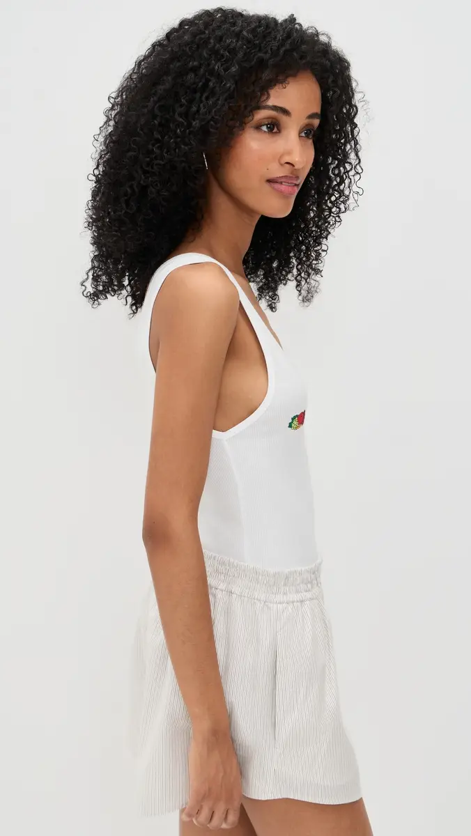 Hommegirls Homme Girls X Fruit of The Loom Classic Tank with Double Logo White w/ Fruit Clusters | Thumbnail 4 Hommegirls Homme Girls X Fruit of The Loom Classic Tank with Double Logo White w/ Fruit Clusters | Thumbnail 4