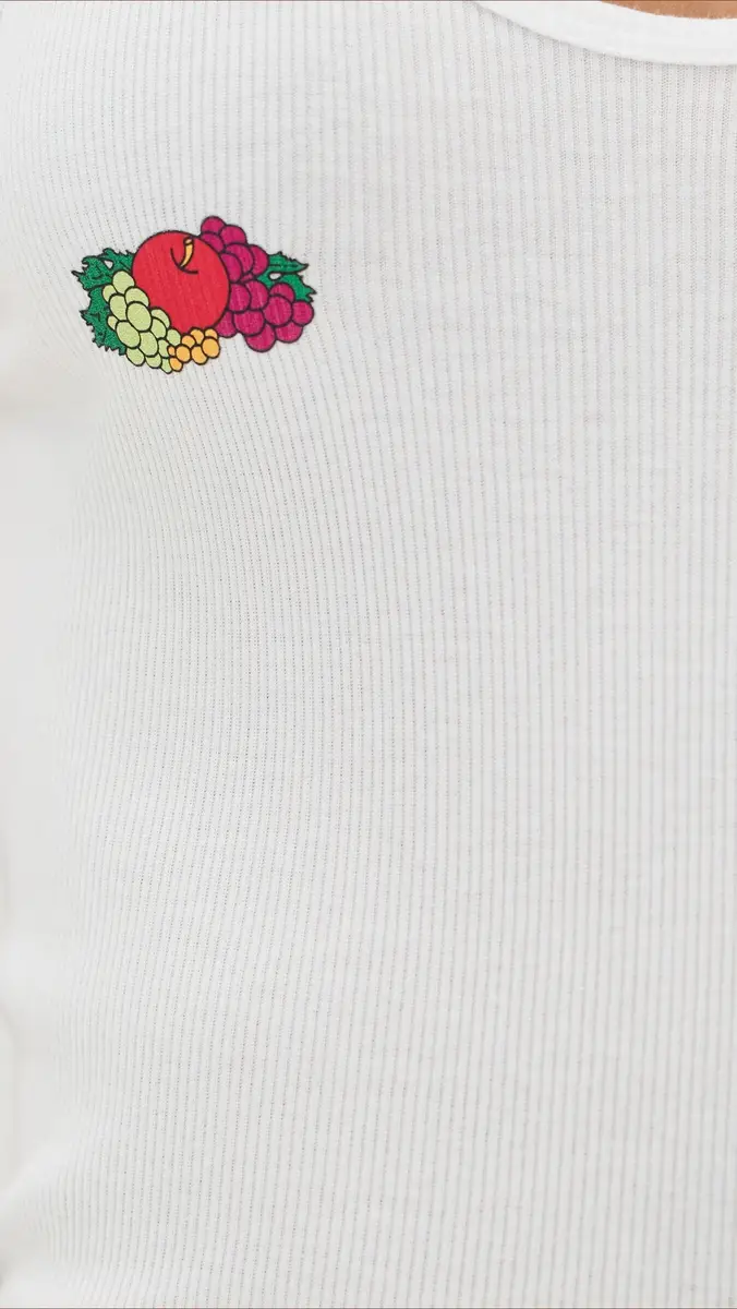 Hommegirls Homme Girls X Fruit of The Loom Classic Tank with Double Logo White w/ Fruit Clusters | Thumbnail 6 Hommegirls Homme Girls X Fruit of The Loom Classic Tank with Double Logo White w/ Fruit Clusters | Thumbnail 6