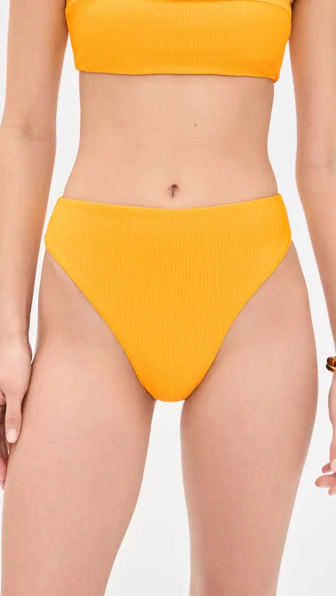 JADE Swim Incline Bikini Bottoms Golden | Thumbnail 2