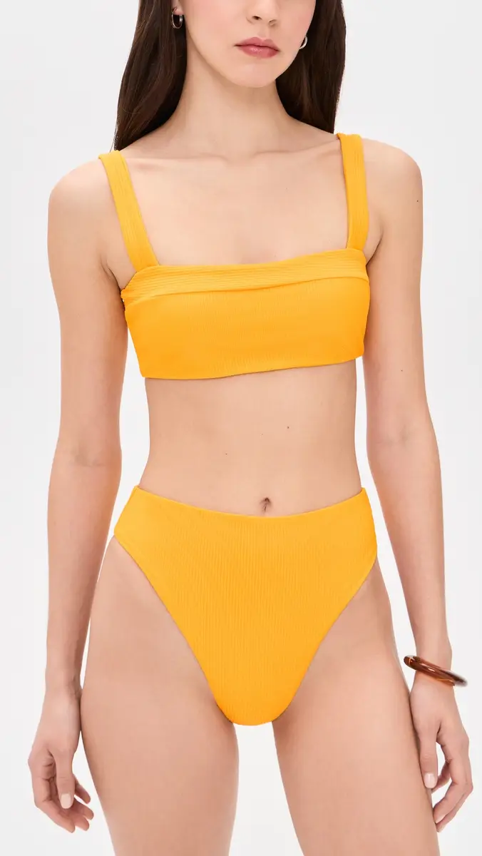 JADE Swim Incline Bikini Bottoms Golden | Thumbnail 4