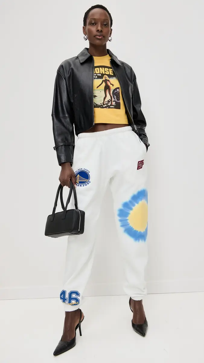 DANNIJOPRO Warriors Bullseye Sweatpants White | Thumbnail 5 DANNIJOPRO Warriors Bullseye Sweatpants White | Thumbnail 5