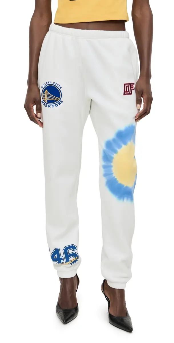 Warriors Bullseye Sweatpants White Warriors Bullseye Sweatpants White