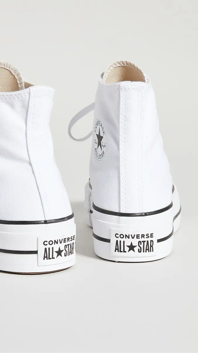 Converse Chuck Taylor All Star Lift High Top Sneakers White/Black/White | Thumbnail 4 Converse Chuck Taylor All Star Lift High Top Sneakers White/Black/White | Thumbnail 4