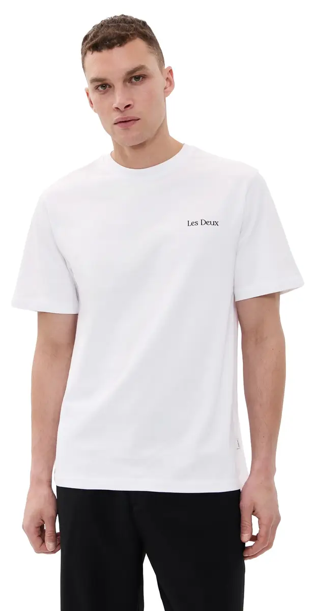Les Deux Brady Flower Market T Shirt White | Image 1 Les Deux Brady Flower Market T Shirt White | Image 1