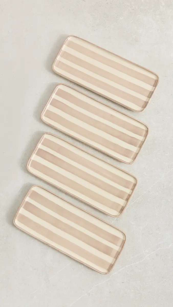 Zafferano Lido Rectangular Plates Set of 4 | Thumbnail 2 Zafferano Lido Rectangular Plates Set of 4 | Thumbnail 2