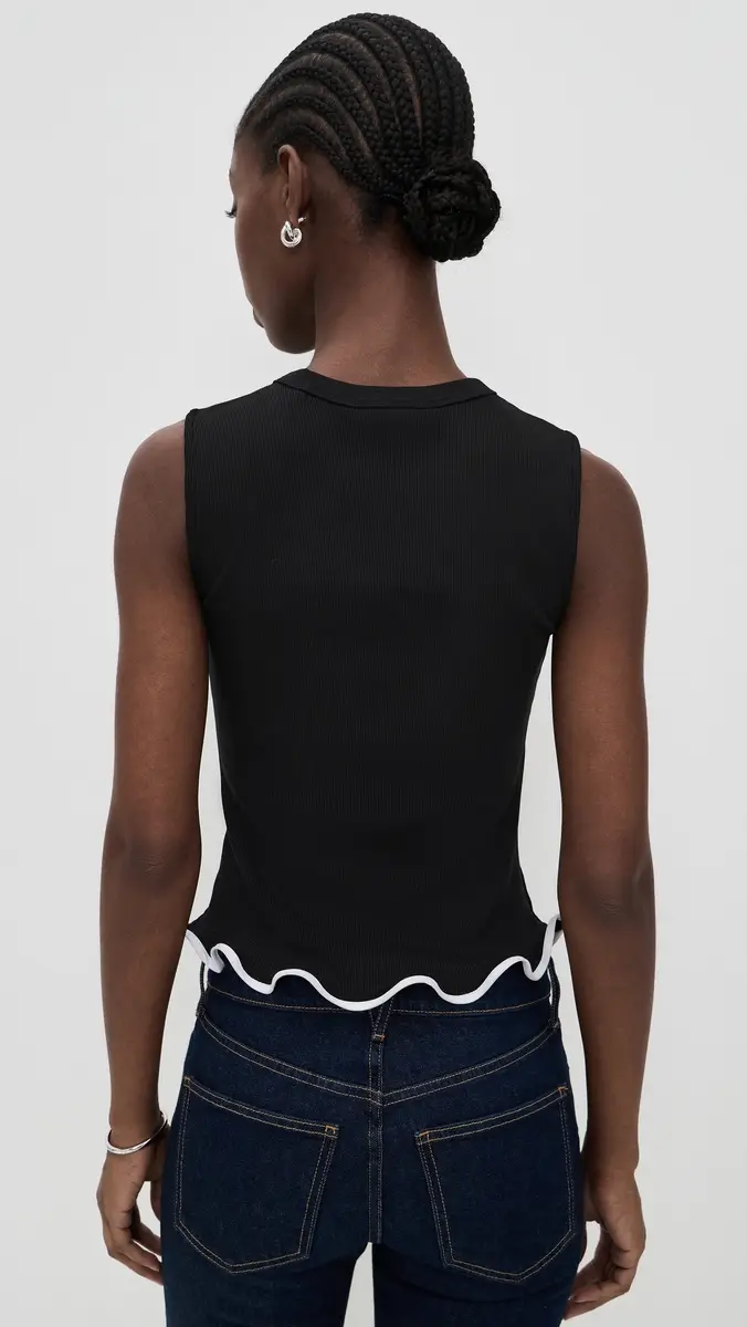 Veronica Beard Jean Sleeveless Elianne Top Black | Thumbnail 3