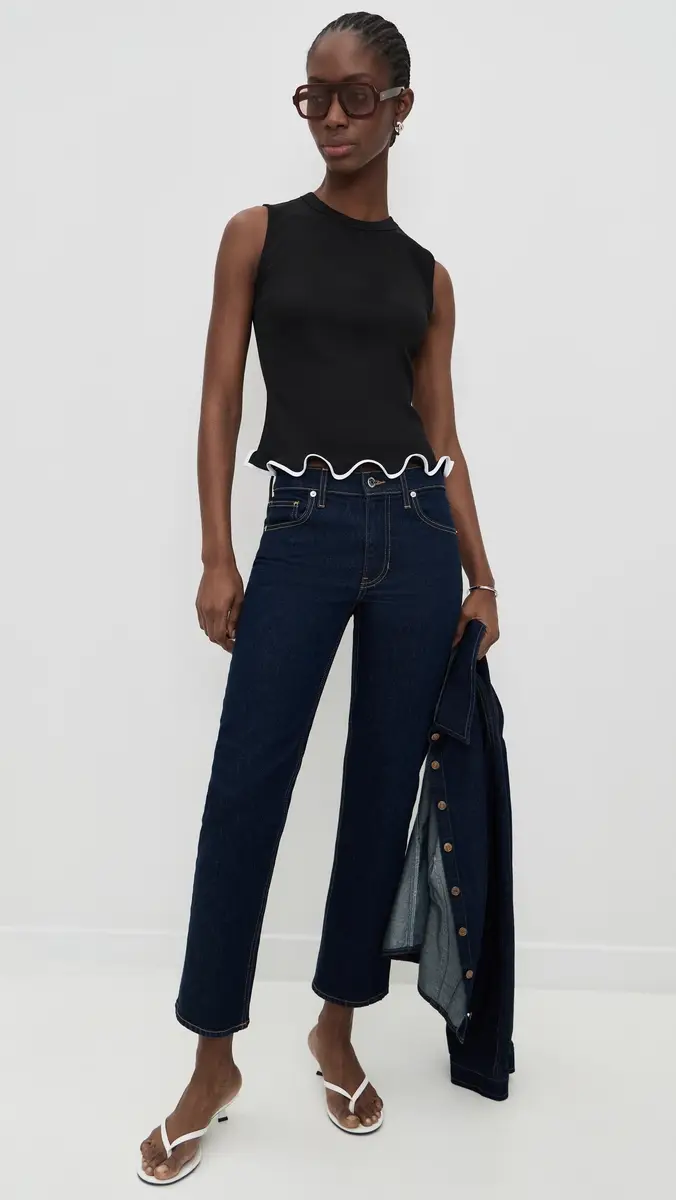 Veronica Beard Jean Sleeveless Elianne Top Black | Thumbnail 5