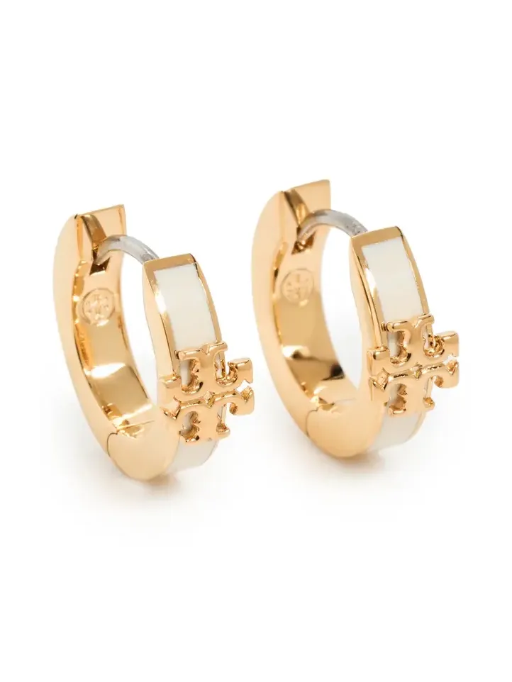Icon Enamel Huggie Hoop Earrings Icon Enamel Huggie Hoop Earrings