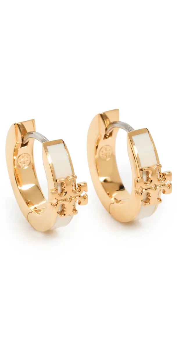 Icon Enamel Huggie Hoop Earrings Icon Enamel Huggie Hoop Earrings