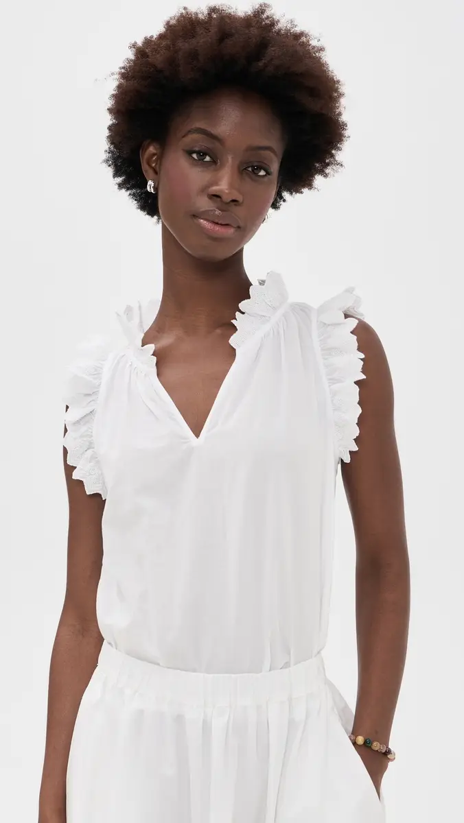 XÍRENA Bexie Top White | Thumbnail 2