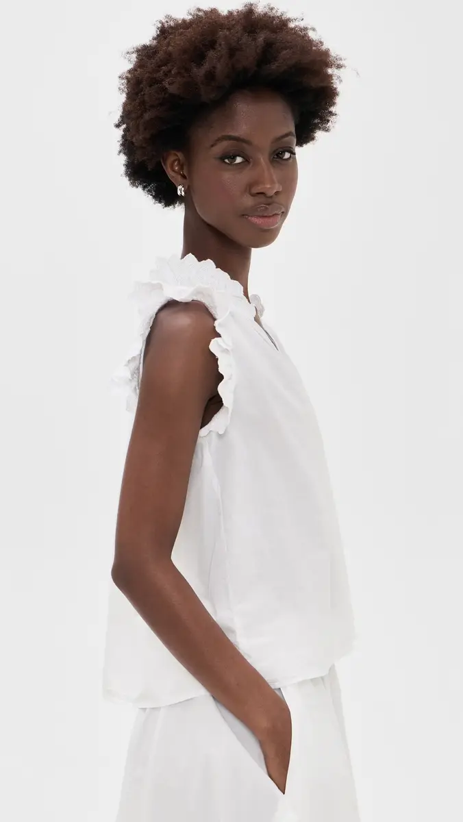 XÍRENA Bexie Top White | Thumbnail 4