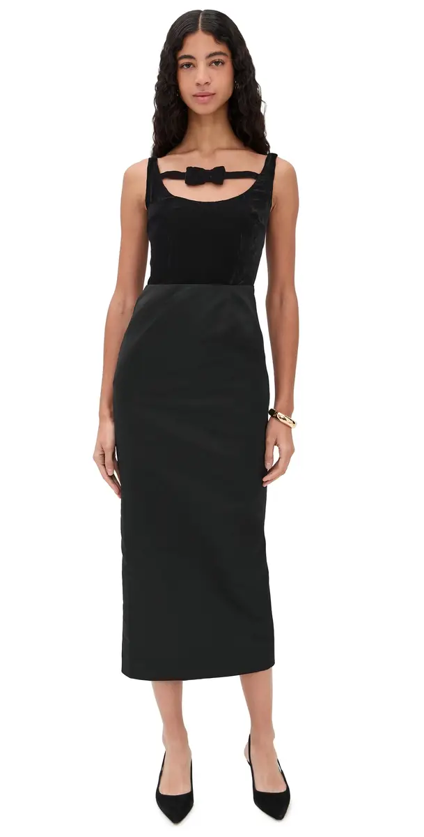 Damaris Bailey Amelie Dress Black Velvet | Image 1 Damaris Bailey Amelie Dress Black Velvet | Image 1