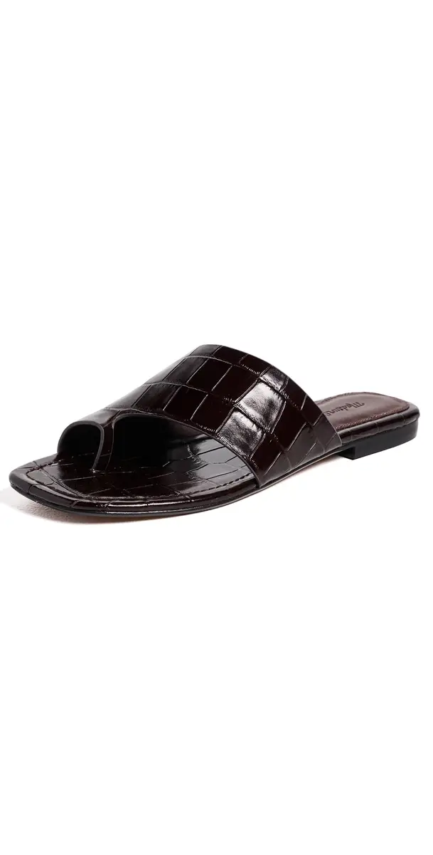 Madewell Ashton Loop Slide Sandals Coffee Bean | Image 1 Madewell Ashton Loop Slide Sandals Coffee Bean | Image 1