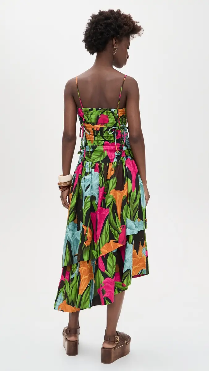 FARM Rio Mujeres Y Flores Dress Mujeres y Flores Black | Thumbnail 3