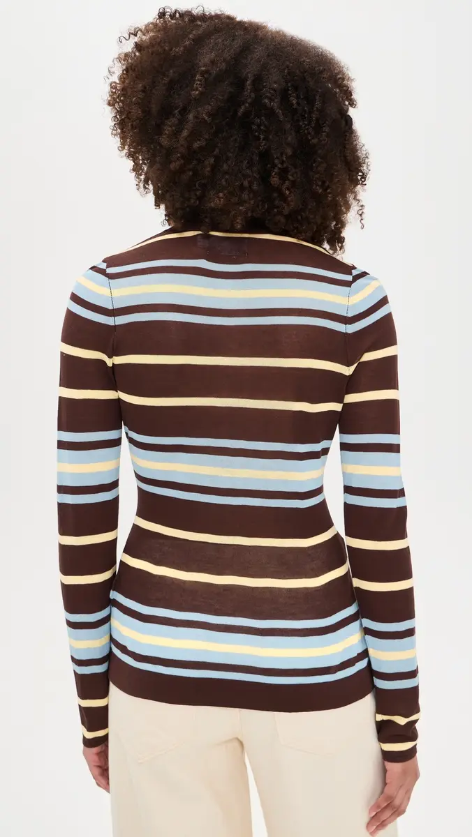 ALIGNE Sue-Ellen Sheer Knitted Top Stripe | Thumbnail 3