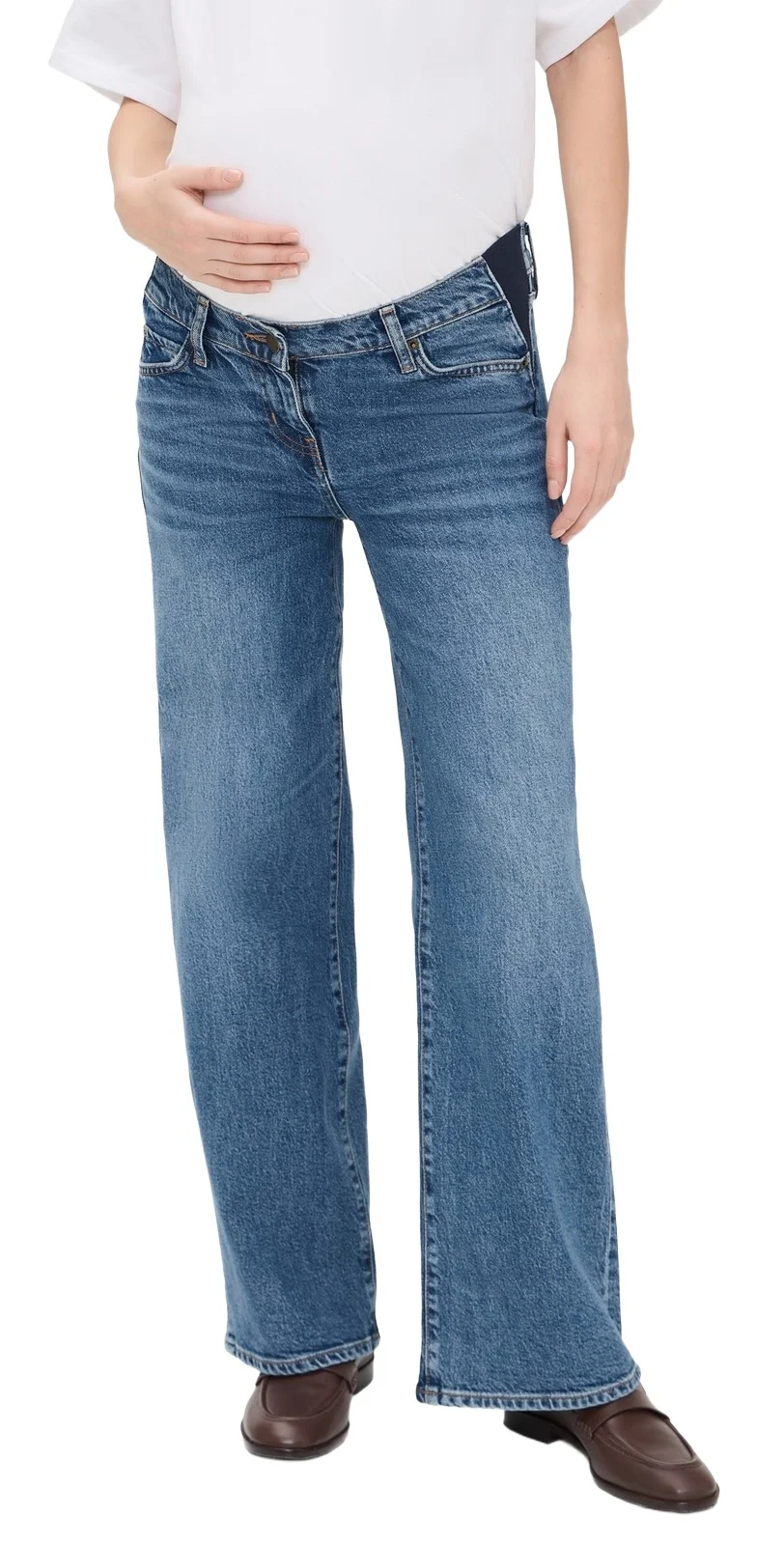 The Relaxed Wide Leg Maternity Jeans The Relaxed Wide Leg Maternity Jeans