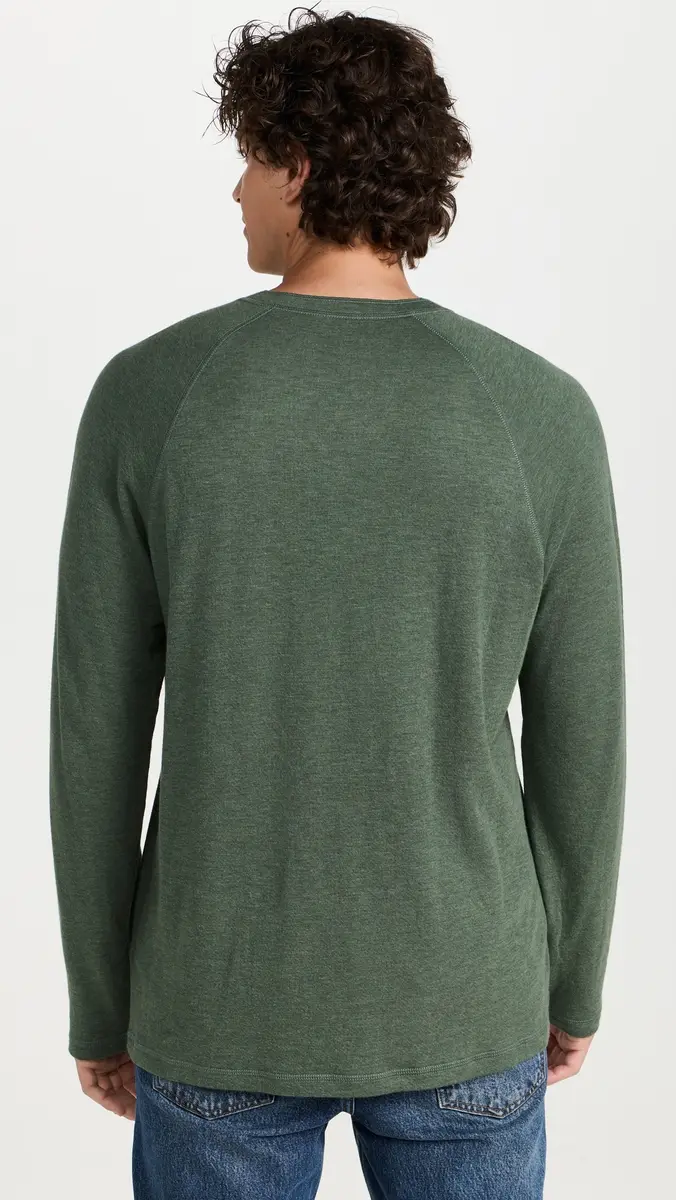Faherty Cloud Long Sleeve Henley | Thumbnail 3 Faherty Cloud Long Sleeve Henley | Thumbnail 3