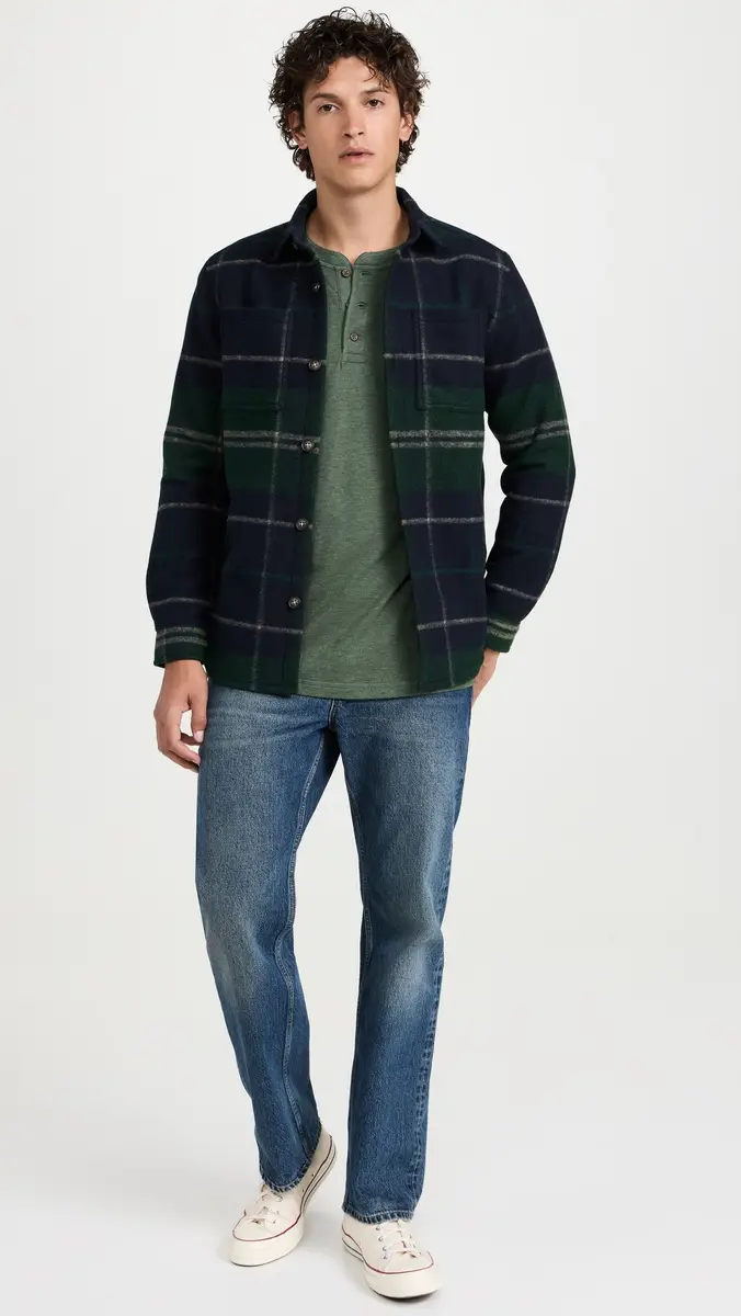 Faherty Cloud Long Sleeve Henley | Thumbnail 5 Faherty Cloud Long Sleeve Henley | Thumbnail 5