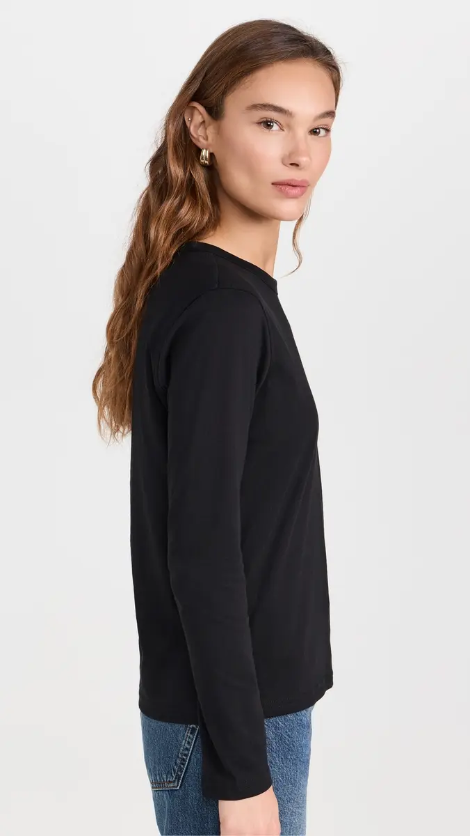 Sold Out NYC The Long Sleeve Perfect Tee in Black | Thumbnail 4 Sold Out NYC The Long Sleeve Perfect Tee in Black | Thumbnail 4