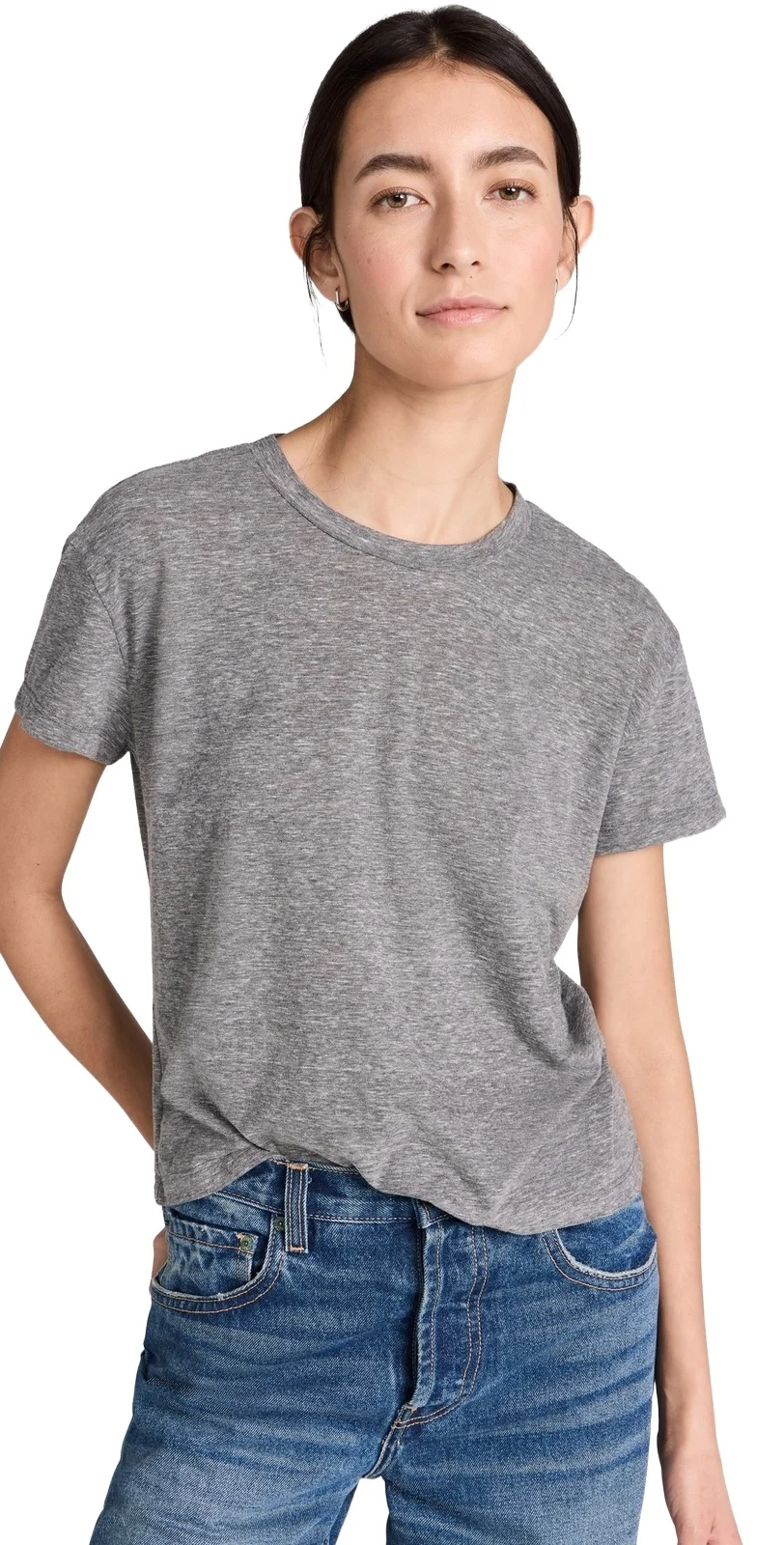 perfectwhitetee Harley Cotton Boxy Crew Tee