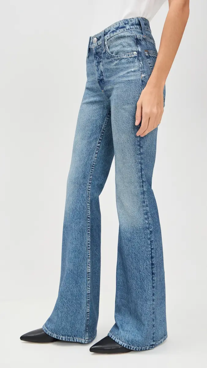 rag & bone Rb Miramar Ponte Dahlia Full Length Jeans | Thumbnail 4