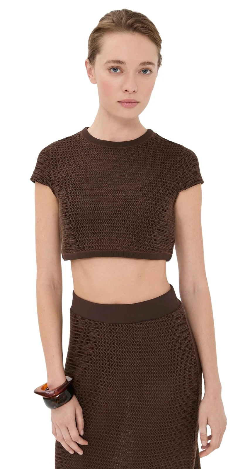 Simkhai Lidie Short Sleeve Top