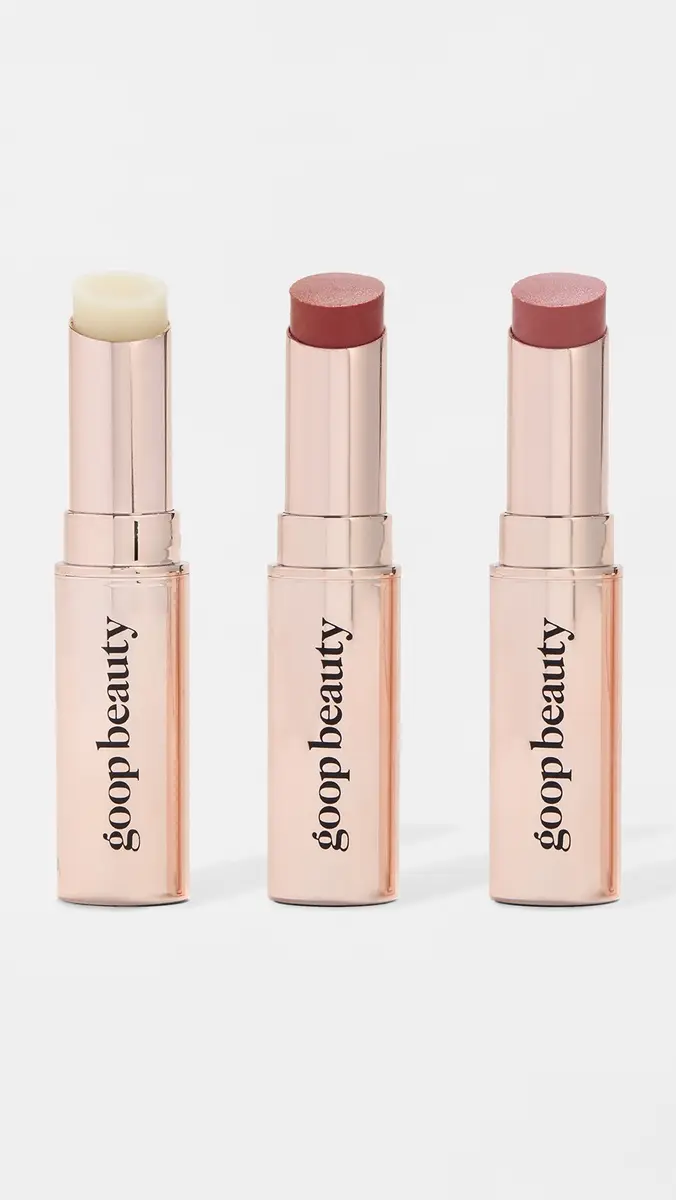 goop beauty Clean Nourishing Lip Balm Trio No Color | Thumbnail 2 goop beauty Clean Nourishing Lip Balm Trio No Color | Thumbnail 2