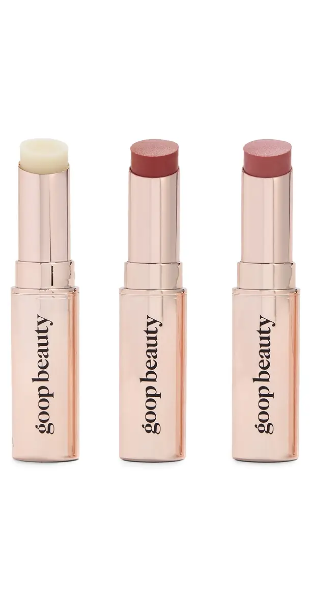 goop beauty Clean Nourishing Lip Balm Trio No Color