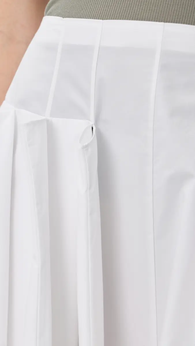 Tibi Compact Poplin Pinched Pleat Full Skirt | Thumbnail 6 Tibi Compact Poplin Pinched Pleat Full Skirt | Thumbnail 6