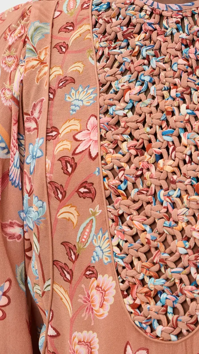 Farm Rio Mocha Lace Dress | Thumbnail 6