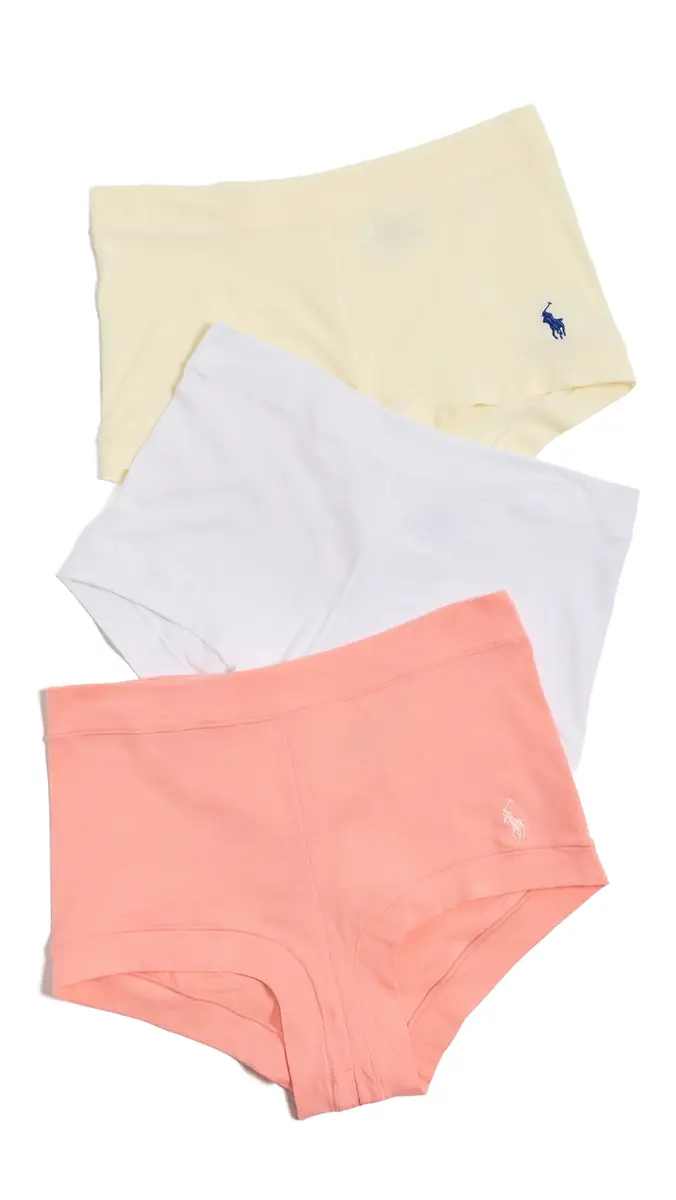 Polo Ralph Lauren Club Cotton Girl Shorts Panties 3 Pack | Thumbnail 6 Polo Ralph Lauren Club Cotton Girl Shorts Panties 3 Pack | Thumbnail 6