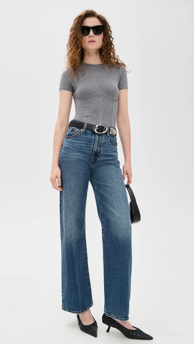 Fleur du Mal T-Shirt Thong Bodysuit | Thumbnail 5