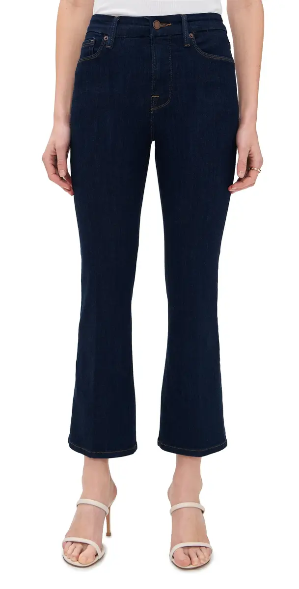 Good American Good Legs Crop Mini Boot Jeans Indigo1153 | Image 1 Good American Good Legs Crop Mini Boot Jeans Indigo1153 | Image 1