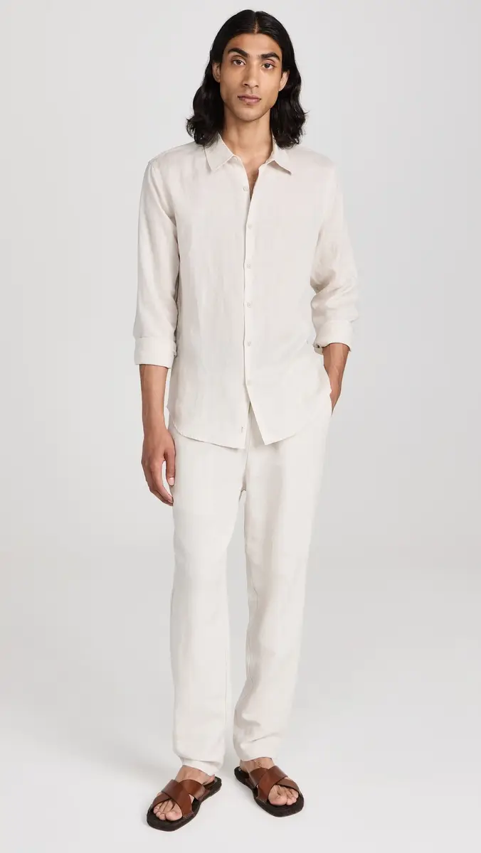 Onia Air Linen Long Sleeve Shirt | Thumbnail 5 Onia Air Linen Long Sleeve Shirt | Thumbnail 5