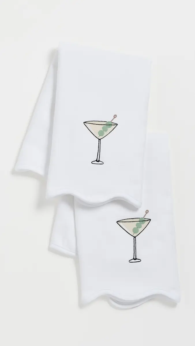 Weezie Martini Hand Towel 2 Pack | Thumbnail 2