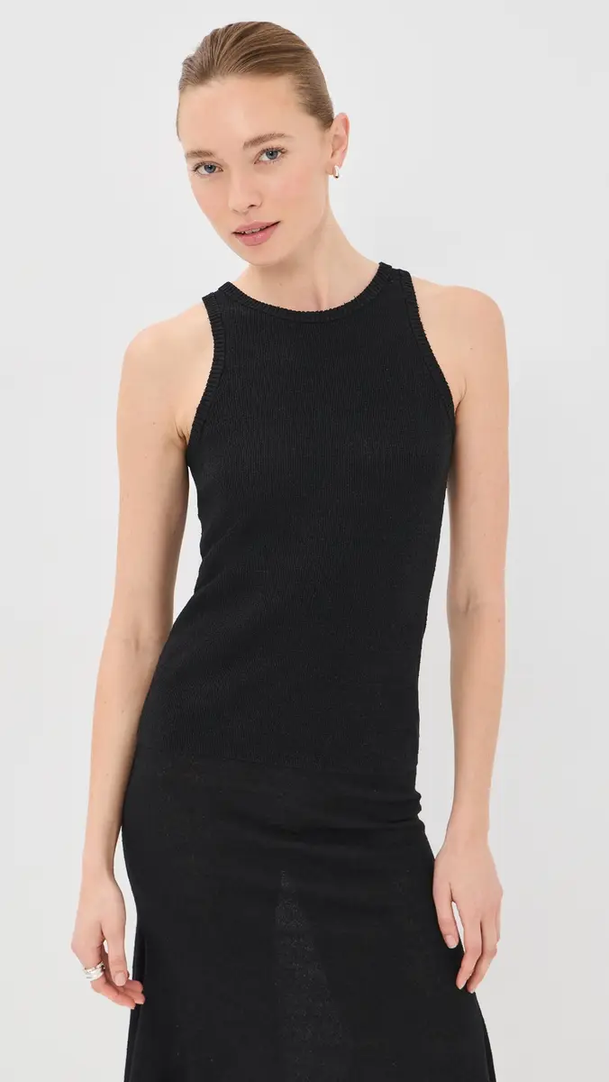CO Racerback Tank Top Black | Thumbnail 2 CO Racerback Tank Top Black | Thumbnail 2