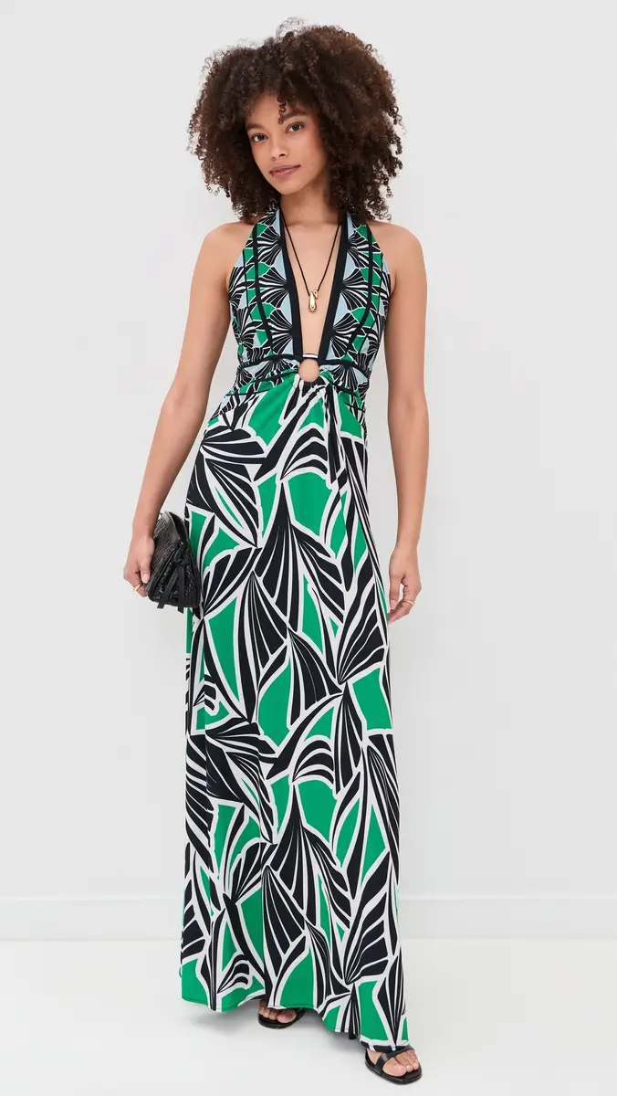 Ramy Brook Rayna Dress Bright Palm Combo | Thumbnail 2 Ramy Brook Rayna Dress Bright Palm Combo | Thumbnail 2