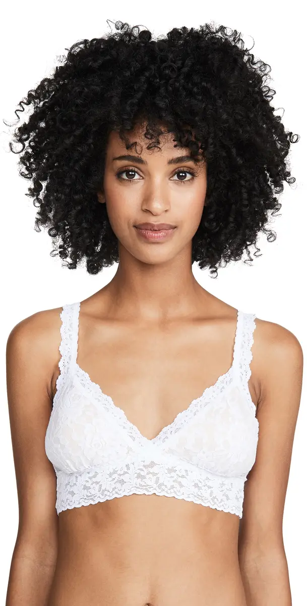 Hanky Panky Signature Lace Padded Crossover Bralette White | Image 1 Hanky Panky Signature Lace Padded Crossover Bralette White | Image 1
