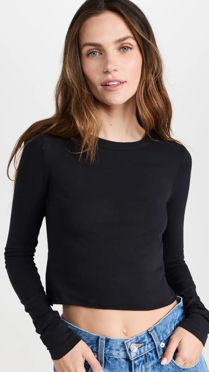 SLVRLAKE Raven Long Sleeve Baby Tee | Thumbnail 2 SLVRLAKE Raven Long Sleeve Baby Tee | Thumbnail 2