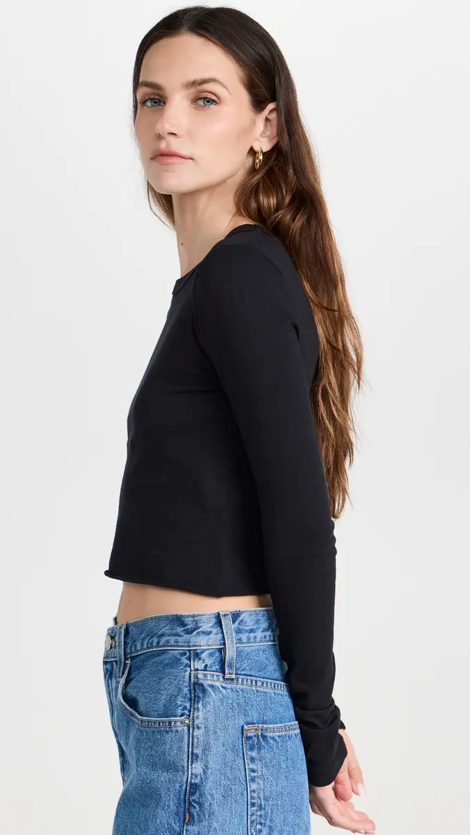 SLVRLAKE Raven Long Sleeve Baby Tee | Thumbnail 4 SLVRLAKE Raven Long Sleeve Baby Tee | Thumbnail 4